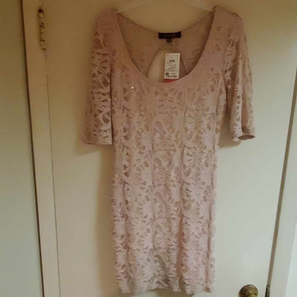 Reign On Pink Lace Cocktail dress.